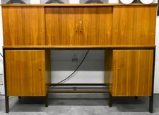 1970'S ABodia 5000 Photographic Slide Storage, Lightbox, Enlarger Walnut Cabinet