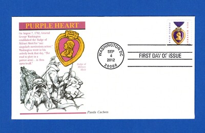 Scott 4704 Purple Heart First Day Cover by Panda Cachets
