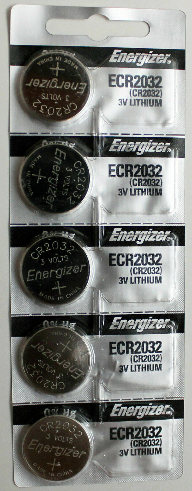 5PC Energizer CR2032 3V Lithium ECR2032 2032 Coin Cell Battery Ship from Canada