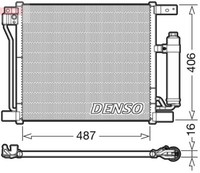 Denso DCN46021 Kondensator, Klimaanlage Passend FüR Nissan