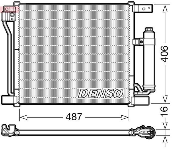Denso DCN46021 Kondensator, Klimaanlage Passend FüR Nissan-image