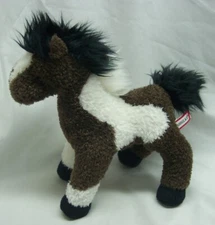 Douglas CUTE SOFT BROWN & WHITE HORSE PONY 10" Plush STUFFED ANIMAL Toy