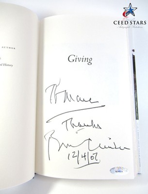 42nd President of the United States Bill Clinton Autographed Autobiography
