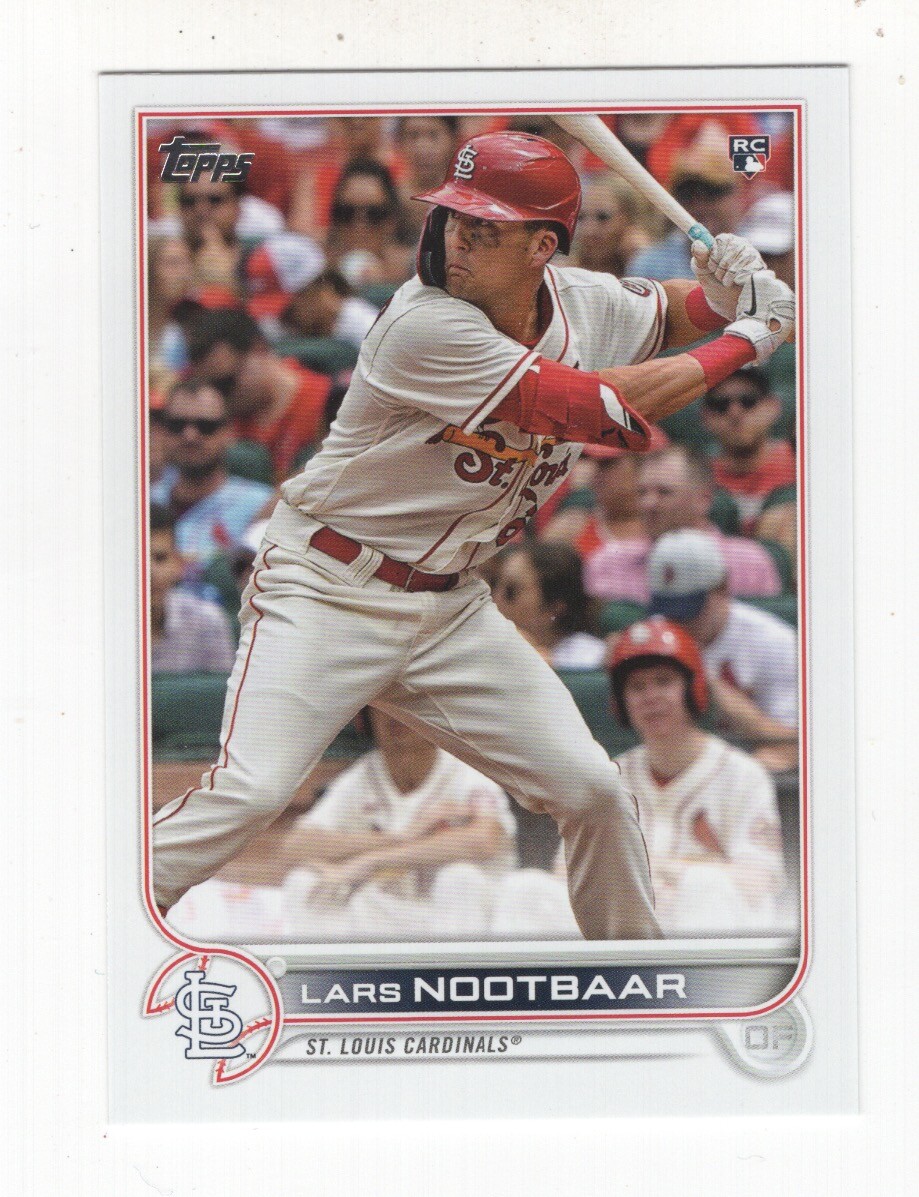 2022 TOPPS SERIES 1 BASEBALL ROOKIE LARS NOOTBAAR ST. LOUIS CARDINALS #58