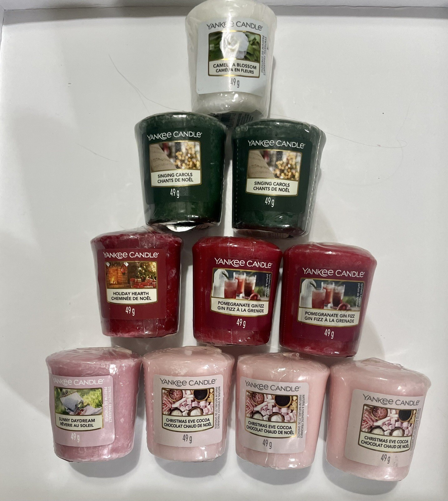 Yankee Candle Votive Bundle/Joblot x 10 Inc. Christmas Fragrance eBay