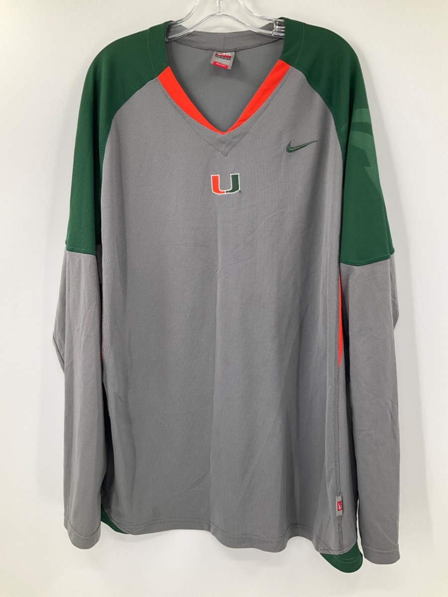 miami hurricanes long sleeve dri fit