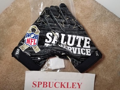 NIKE SM VAPOR JET 4 ADULT RECEIVER FOOTBALL GLOVES, NFL STS SALUTE TO SERVICE 