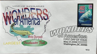 WII Colorprint 4061 Wonders of America White sturgeon, largest freshwater fish