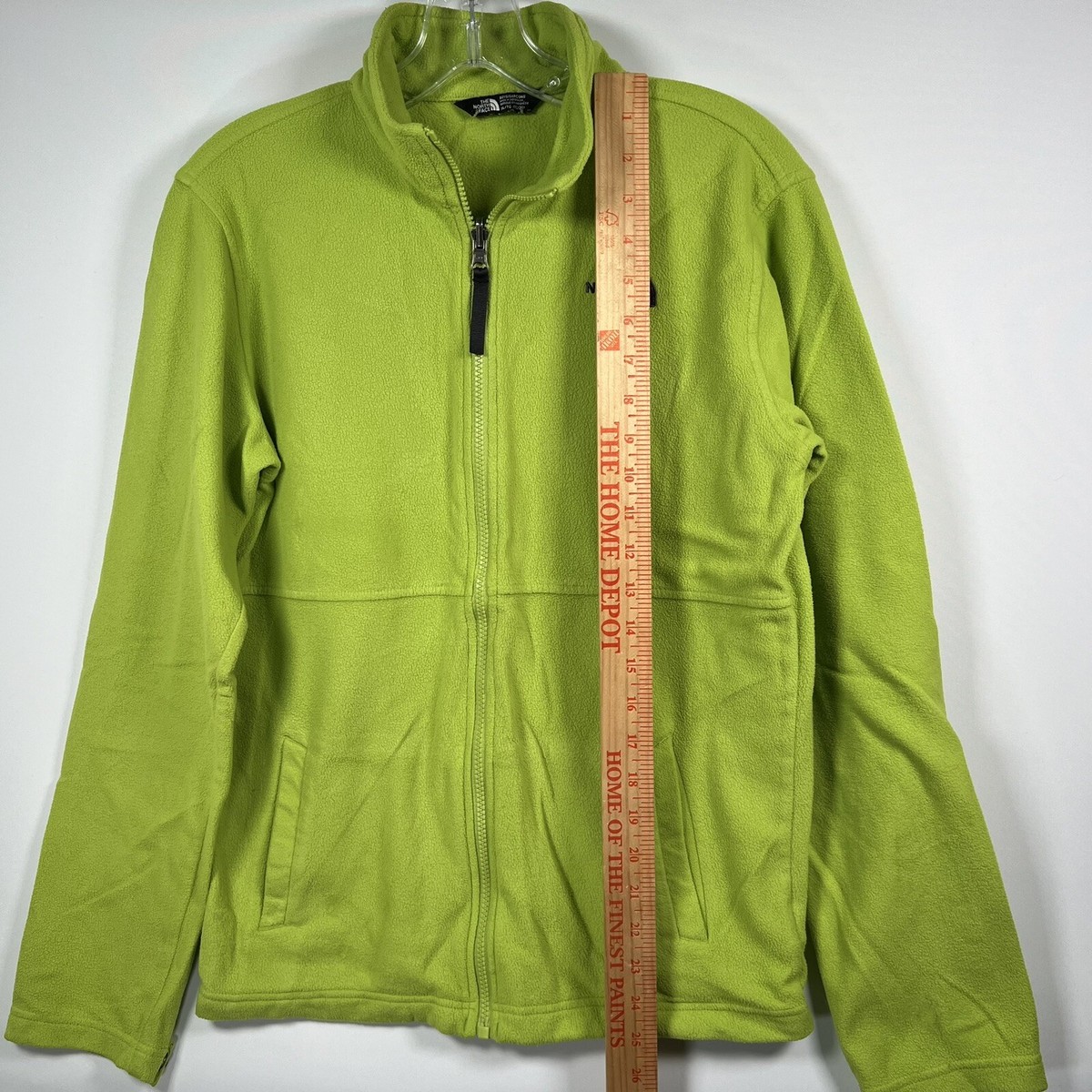 The North Face Fleece Jacket Boys Youth XL YXL Lime Green Full Zip