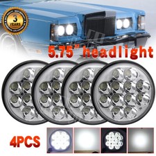 4PCS 5-3/4" 5.75" LED Headlights Hi/Lo Beam For Lincoln Continental 1958-1979