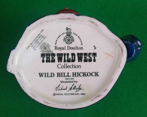 ROYAL DOULTON FLAMBE PROTOTYPE - WILD BILL HICKOCK - D6736. - Picture 15 of 15