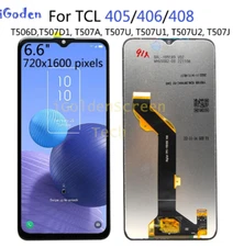 For TCL 408 405 LCD Touch Screen Assembly Digitizer Replacement Parts Black
