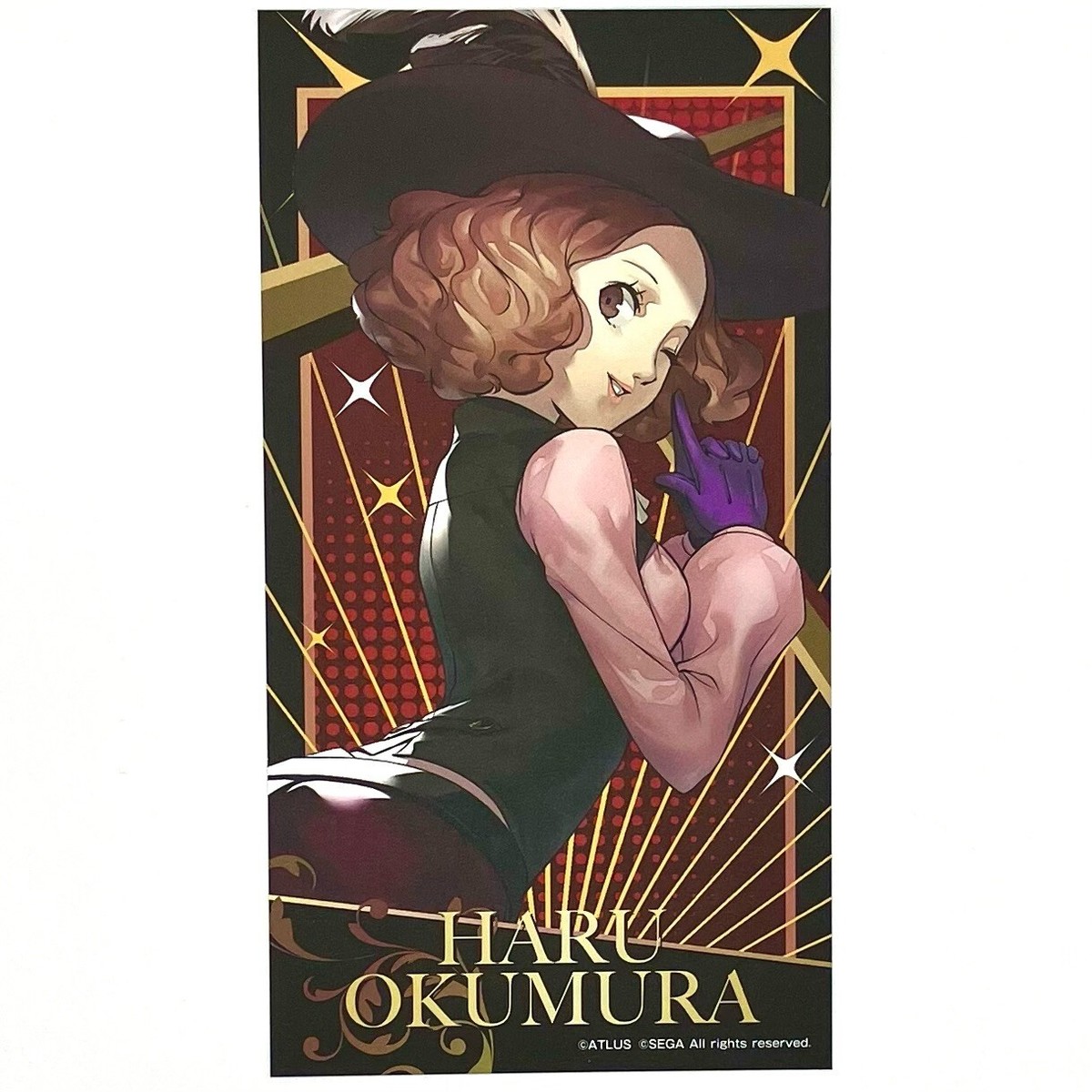 PERSONA 5 Haru Okumura Noir Visual Card Tarot Arcana Sega Cafe