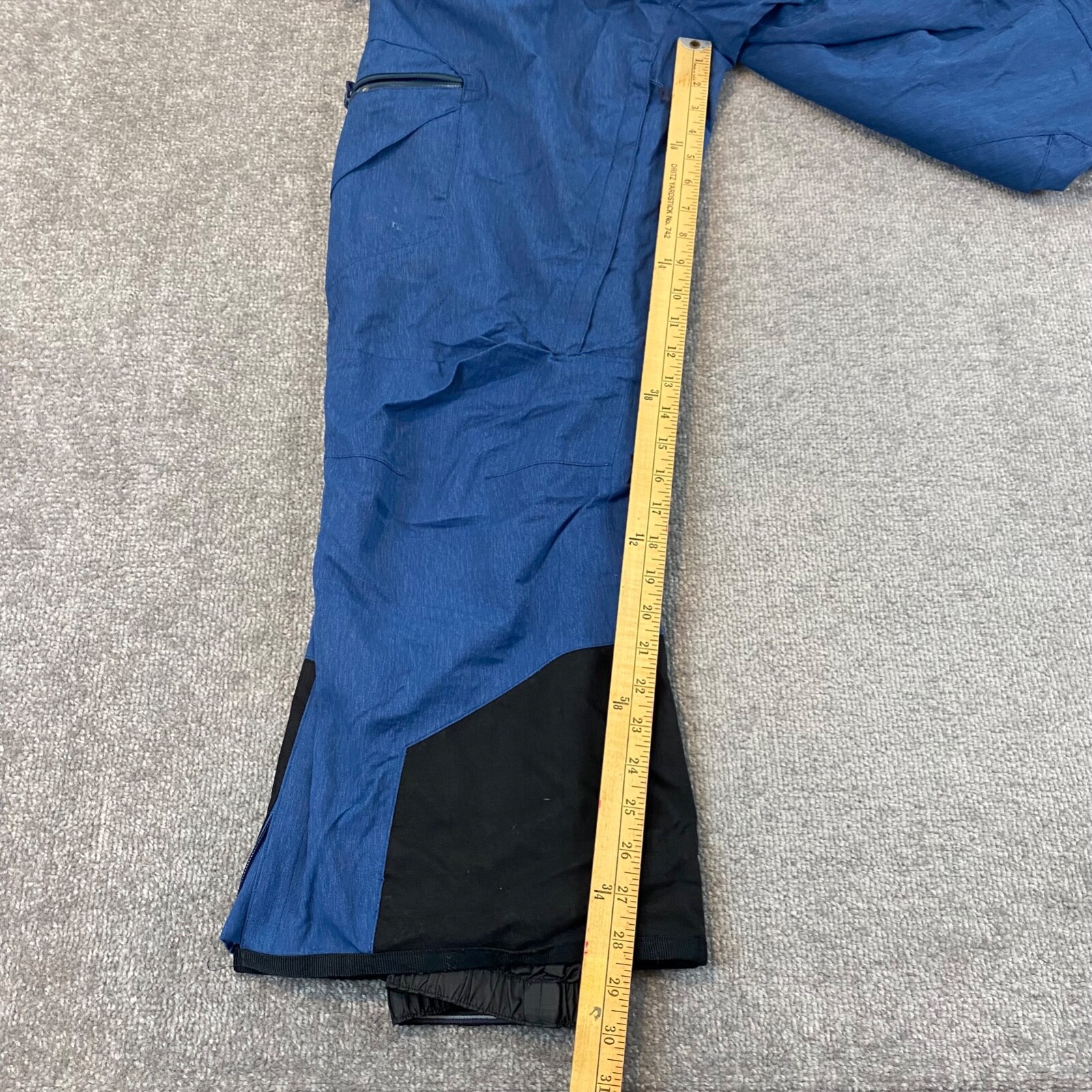 Salomon Pantaloni Sci Donna Small Blu Gamba Dritta Snowboard Sci 10K 29x29