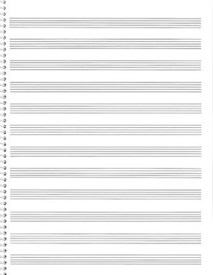 85. Spiral Book 12-Stave Passantino Manuscript Paper