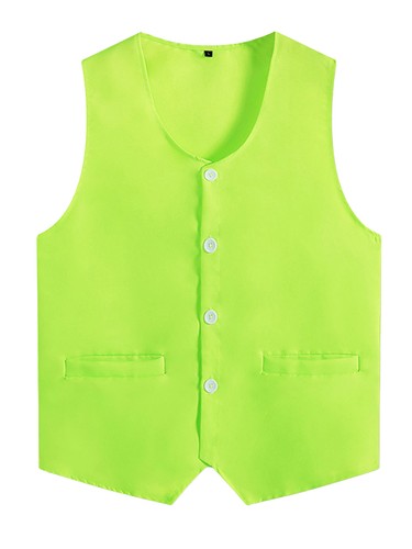 Unisex Kid Volunteer Activity Vest Button Up Waistcoat Uniform Sleeveless Jacket - Picture 106 of 119