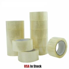 36-72 Rolls Clear  Packing Carton Sealing Tape 2x55 Yards / 2x110 Yards