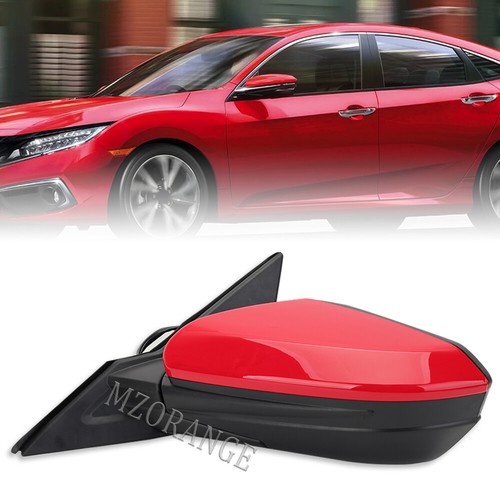 3Wires Power Glass Side View Door Mirror For Honda Civic 2016-2020 Left