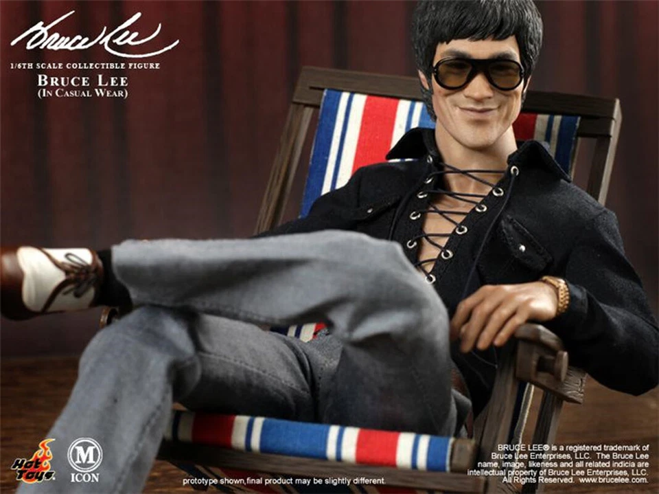 HOTTOYS 1/6 MIS12 Smile Bruce Lee Ropa Informal Figura de Acción Modelo En Stock Foto 3 de 4