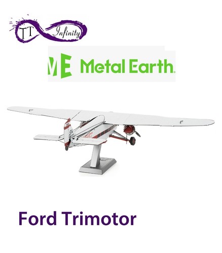 Metal Earth Ford Trimotor Plane Fascinations 3D Sheet Metal Model DIY Kit MMS467 - Picture 4 of 11