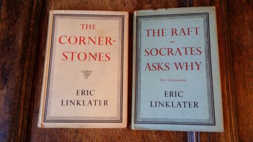 1941 / 1942 TWO VOLS. ERIC LINKLATER 1ST EDITIONS - CORNERSTONES & THE RAFT - Picture 1 of 9