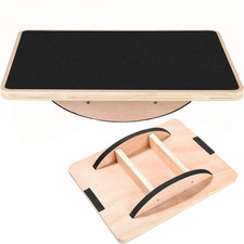 Wooden Wobble Balance Board Anti-Slip Board for Physical Therapy Core Strength