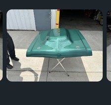6872 Nova Fiberglass Stingray Hood Emerald Green With Hinges Pins Local Only 6872 Nova Fiberglass Stingray Hood Emerald Green With Hinges Pins Local Only