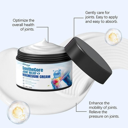 Crema di magnesio lenitiva per la cura delle articolazioni 50 g, terapia articolare professionale ossa e T8Q4 - Foto 10 di 14