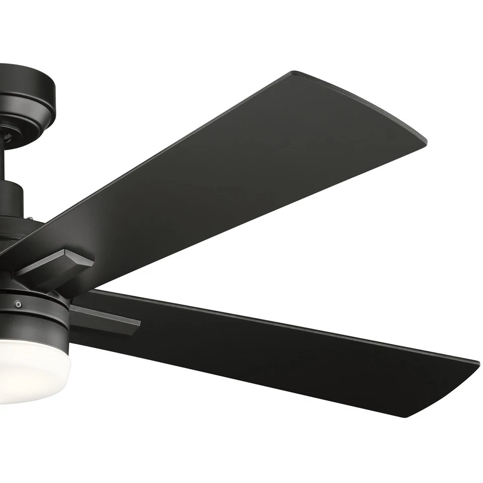 Kichler Lighting 330140SBK Lija 52 inch Satin Black Ceiling Fan - Image 3 of 4