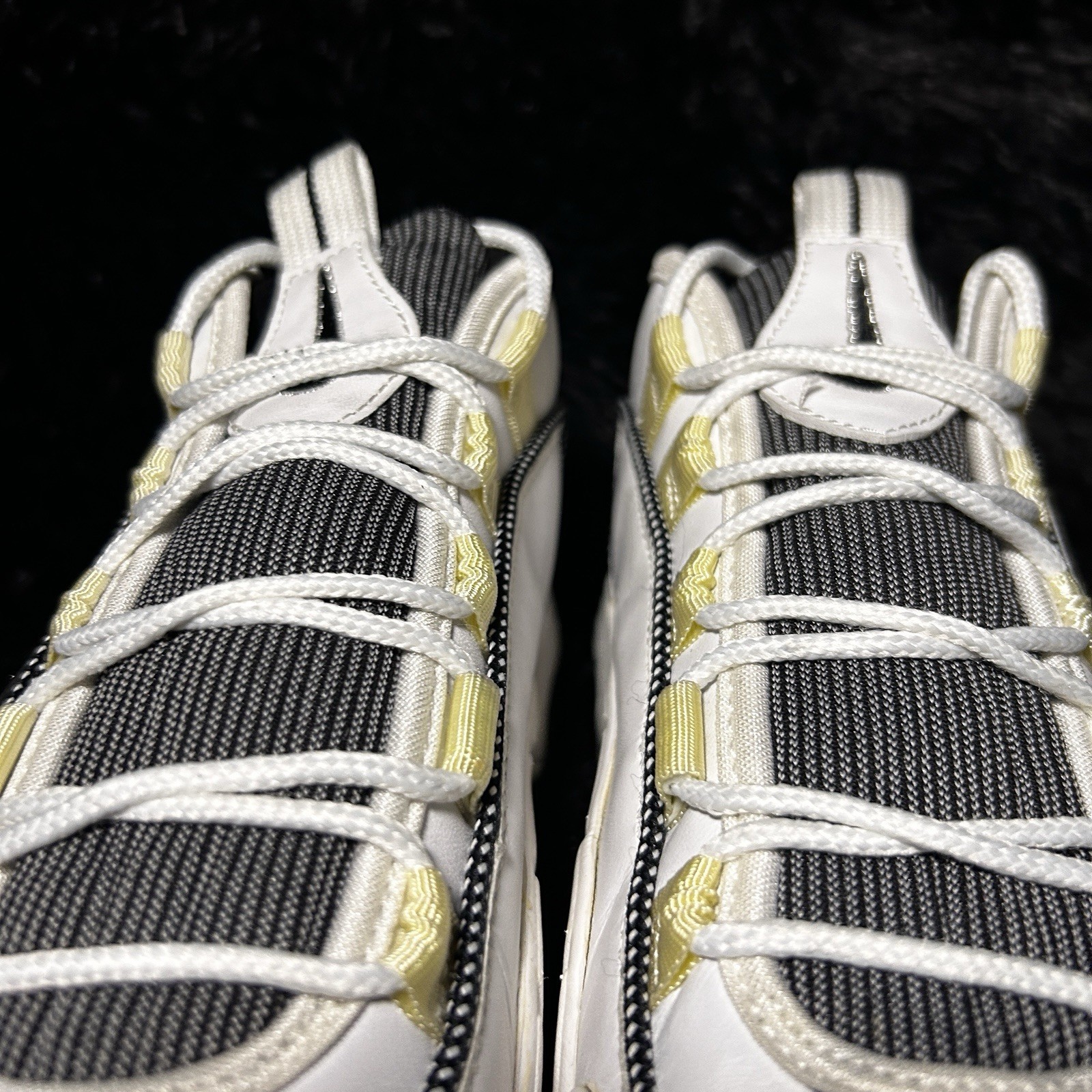 SAOLA Scarpe Nike Air Max Penny 1 bianco argento nero taglia 8 2005 Raiders 311089 101