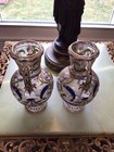 Moser A Rare Pair Of Enameled & Gold Scrolling Glass 7” Handled Urns — photo 9
