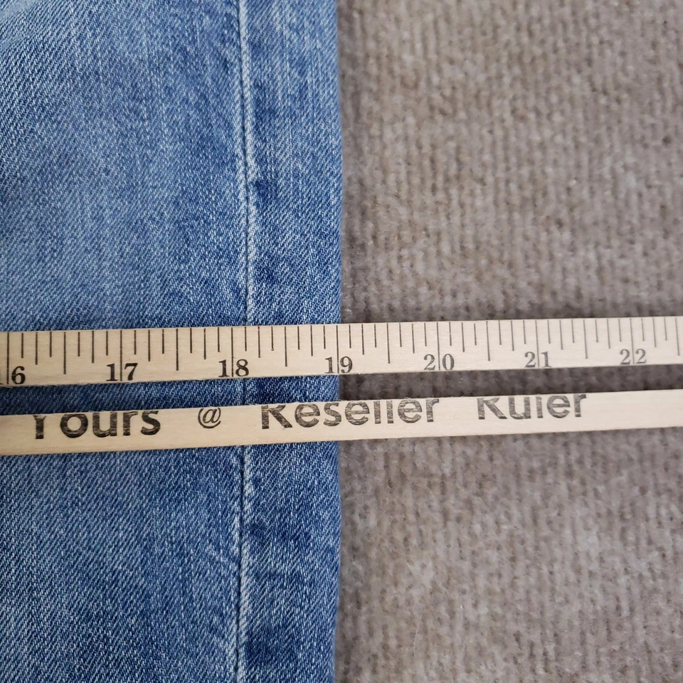 AG Adriano Goldschmied Erin Pencil Skirt Womens 30 Blue Denim Distressed Frayed - Image 4 of 4