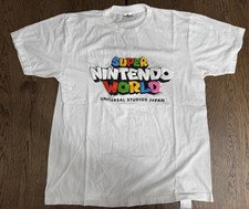 Super Nintendo World Tee Shirt Large White Universal Studios Japan Mario