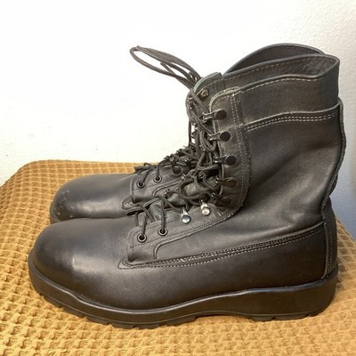 Belleville 360ST Mens Sz 13 M Steel Toe Combat Boots Black Leather Vibram Sole