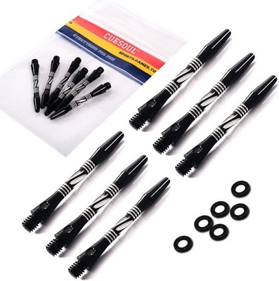 CUESOUL 2 Sets 2BA Medium Aluminum Dartpfeil Schäfte Dart Stem with O'rings