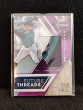 TYLER O'NEILL #14/25  3-COLOR GAME USED PATCH FUTURE THREADS 2017 ELITE EXTRA ED