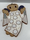 Vintage St. Andrews Abbey Ceramic Wall Art Set Flower Madonna & Star Angel — photo 2