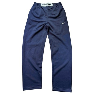 Reebok Vintage Track Pants Size 2 S Blue Pants 00s Track Pants Jogging Bottoms MU1