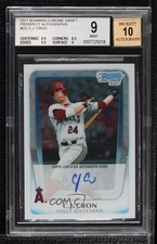 2011 Bowman Draft Chrome Prospects Auto CJ Cron #BCAP-CC BGS 9 MINT Auto 0m0