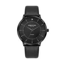 Kenneth Cole New York Men's Watch With Diamond and Leather Band KCWGA2653001