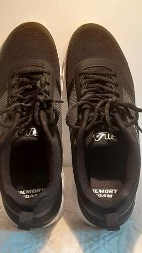 FILA Black Sz 11 Memory Foam Athletic Shoes Sty# 1RM00103-003 Lightweight