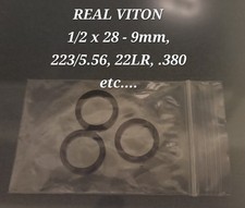 3 High Temp VITON O-Rings 1/2 x 28 Muzzle Thread Protector 9mm 223 380 22 Glock