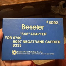 NEW IN BOX Beseler 8092 645 Adapter for Negatrans 120 Carrier 6749, 8097, 8333 