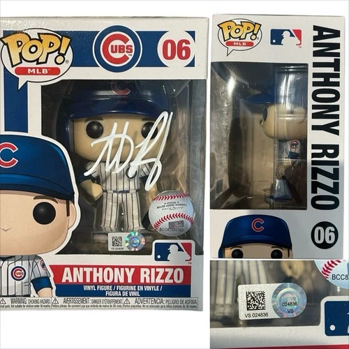 Chicago Cubs Anthony Rizzo Signed Autographed Funko Pop MLB Authenticated