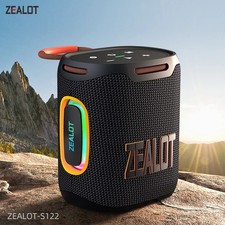 Zealot S122 Bluetooth Speaker BT5.3 Wireless IPX6 Waterproof Shower Speaker