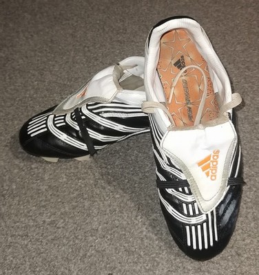 Rare 2007 Adidas Predator +P Absolion TRX FG Molded Studs UK6 US6.5 White Black