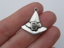 12 Witch hat charms tibetan antique silver HC104