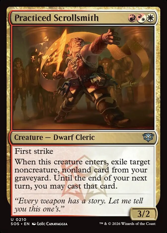 MTG Practiced Scrollsmith (210/444) Secrets of Strixhaven NM