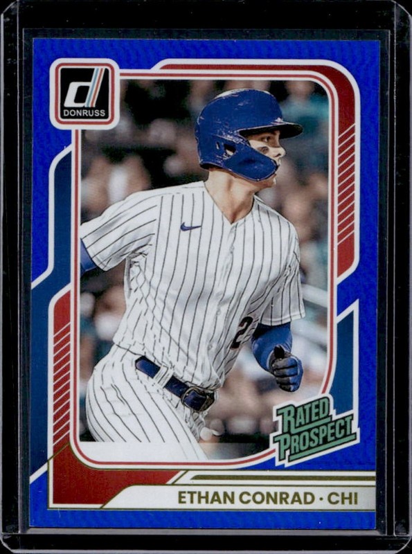 2026 Panini Donruss Ethan Conrad Rated Prospects Blue Prospect #/149 Cubs