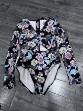 Girls Swim -Art Class Multicolored One Piece - Size Large